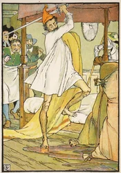 Don Quijotes außergewöhnlicher Kampf, Illustration aus 